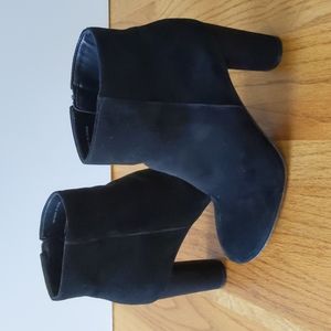 INC Suede Black Boots - size 8